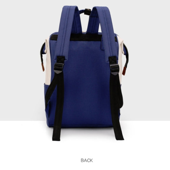 Mummy Bag Large Capacity Multifunctional Backpack Water-resistant Baby Bottle Diaper Bag(Red Beige Blue)