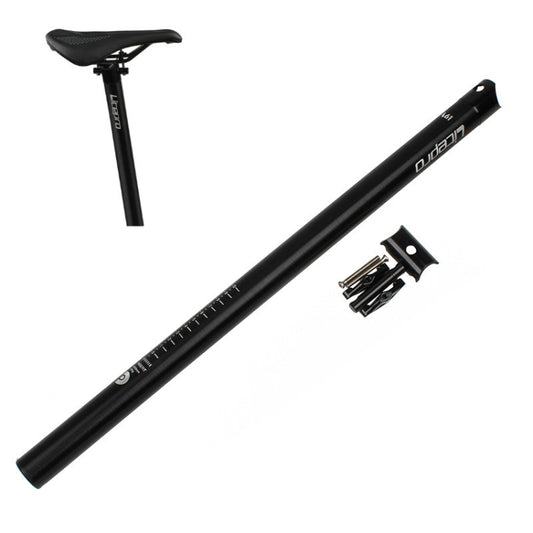 Litepro 412 Folding Bicycle Seatpost 33.9mm LP Plum Blossom Seat Tube, Colour: Black - free shipping - PMC Jewellery - Order now!