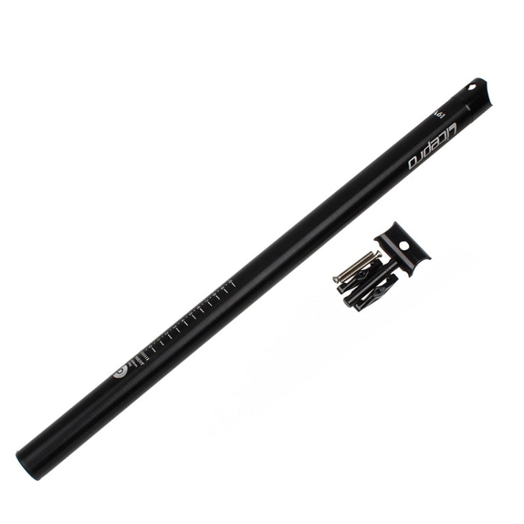Litepro 412 Folding Bicycle Seatpost 33.9mm LP Plum Blossom Seat Tube, Colour: Black - free shipping - PMC TechLife - Order now!