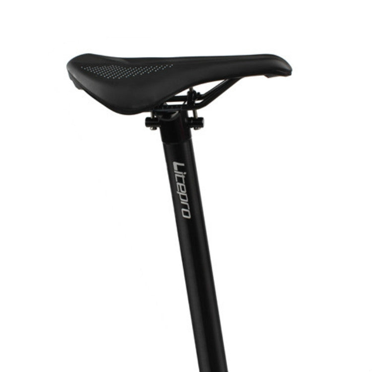 Litepro 412 Folding Bicycle Seatpost 33.9mm LP Plum Blossom Seat Tube, Colour: Black - free shipping - PMC TechLife - Order now!