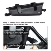 Rhinowalk Bicycle Front Beam Triangle Bag TPU Water-resistant Mountain Road Bike Long-distance Riding Saddle Bag(Small 2.2L)