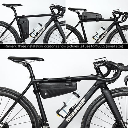 Rhinowalk Bicycle Front Beam Triangle Bag TPU Waterproof Mountain Road Bike Long-distance Riding Saddle Bag(Small 2.2L) - free shipping - PMC Jewellery - Order now!