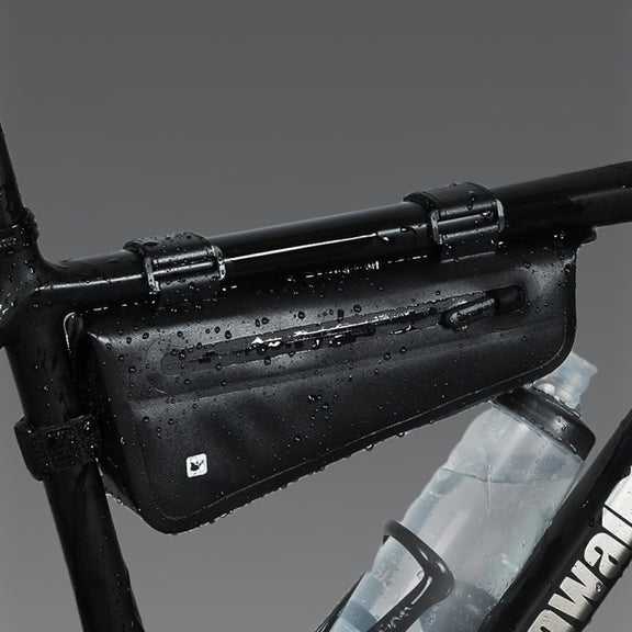 Rhinowalk Bicycle Front Beam Triangle Bag TPU Water-resistant Mountain Road Bike Long-distance Riding Saddle Bag(Small 2.2L)