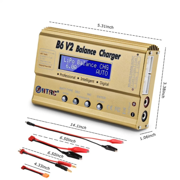 HTRC B6 V2 Model Airplane Charger Smart Balance Charger, UK Plug - free shipping - PMC TechLife - Order now!
