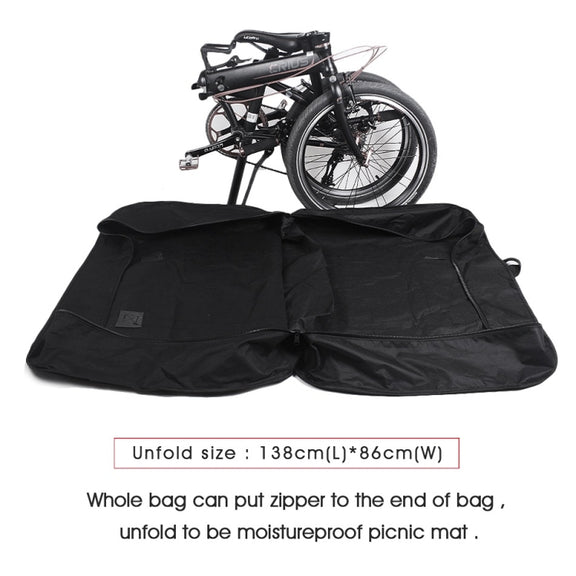 Rhinowalk Folding Bike Carrying Bag 20 inch Electric Bike Carrying Bag(Black)