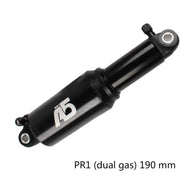 KindShock A5 Air Pressure Rear Shock Absorber Mountain Bike Shock Absorber Folding Bike Rear Liner, Size:190mm, Style:RR1 Dual Gas