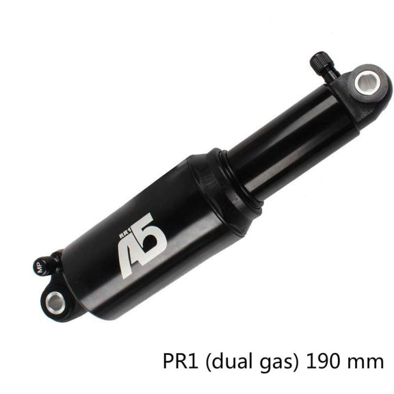 KindShock A5 Air Pressure Rear Shock Absorber Mountain Bike Shock Absorber Folding Bike Rear Liner, Size:190mm, Style:RR1 Dual Gas
