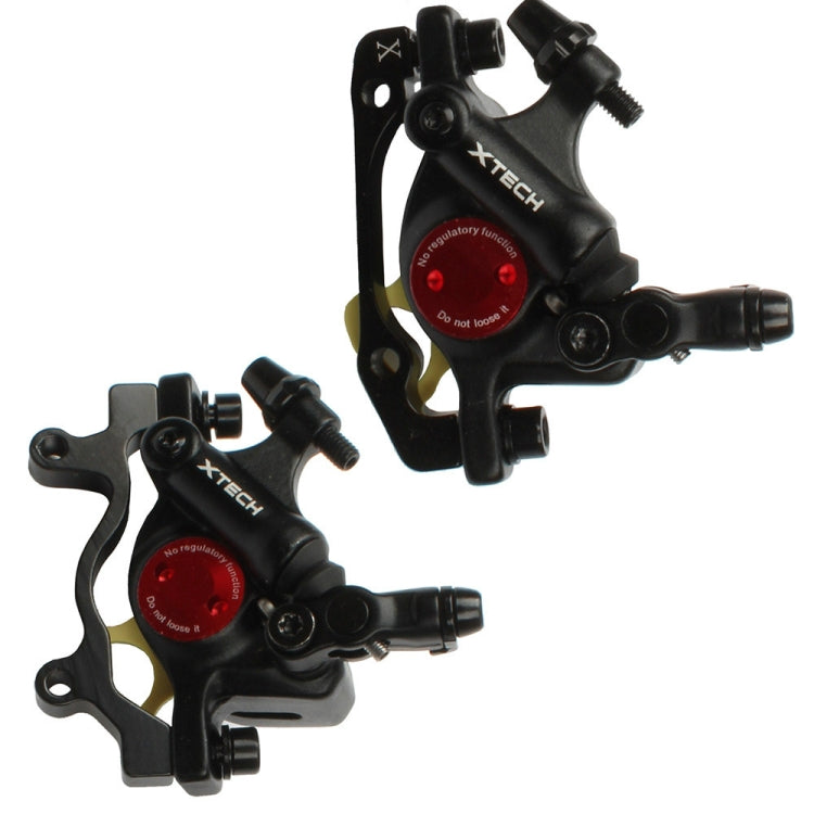 ZOOM HB100 Mountain Bike Hydraulic Brake Caliper Folding Bike Cable Pull Hydraulic Disc Brake Caliper, Style:Front and Rear(Black) - free shipping - PMC TechLife - Order now!