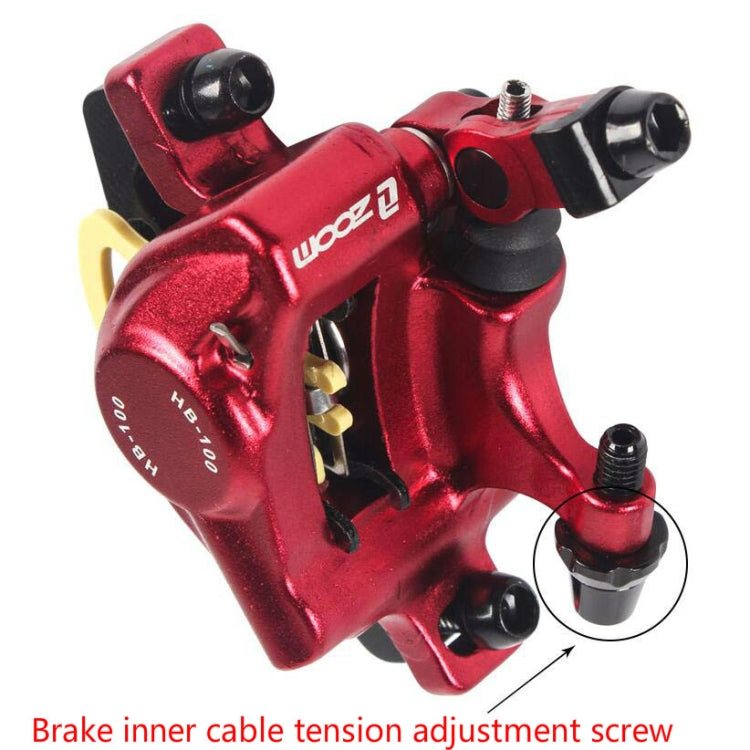 ZOOM HB100 Mountain Bike Hydraulic Brake Caliper Folding Bike Cable Pull Hydraulic Disc Brake Caliper, Style:Front and Rear(Black) - free shipping - PMC TechLife - Order now!