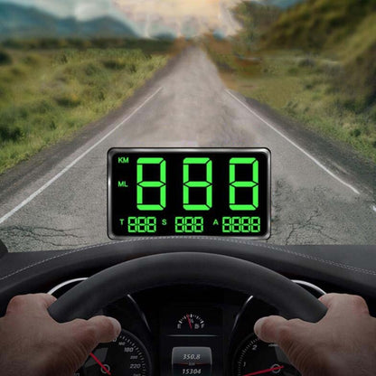 Kingneed C80 4.5inch HUD Car Head-up Display GPS Speed Meter Overspeed Alarm Mileage Altitude Clock(Black) - free shipping - PMC Jewellery - Order now!