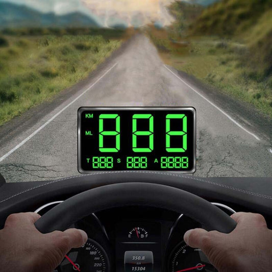 Kingneed C80 4.5inch HUD Car Head-up Display GPS Speed Meter Overspeed Alarm Mileage Altitude Clock(Black) - free shipping - PMC Jewellery - Order now!