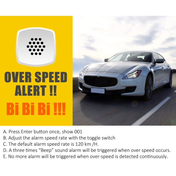 Kingneed C80 4.5inch HUD Car Head-up Display GPS Speed Meter Overspeed Alarm Mileage Altitude Clock(Black) - free shipping - PMC Jewellery - Order now!