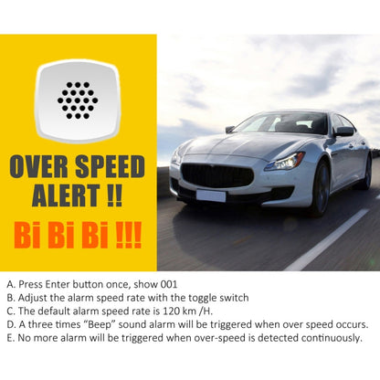 Kingneed C80 4.5inch HUD Car Head-up Display GPS Speed Meter Overspeed Alarm Mileage Altitude Clock(Black) - free shipping - PMC Jewellery - Order now!