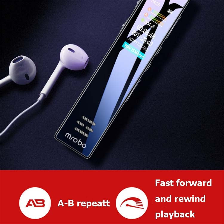 MROBO A10 Professional Voice Recorder HD Noise Reduction Student MP3 Color Screen Player, Capacity: 16 GB - free shipping - PMC Jewellery - Order now!