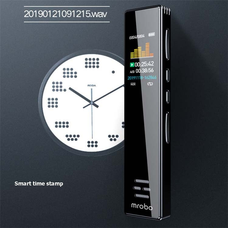 MROBO A10 Professional Voice Recorder HD Noise Reduction Student MP3 Color Screen Player, Capacity: 16 GB - free shipping - PMC TechLife - Order now!