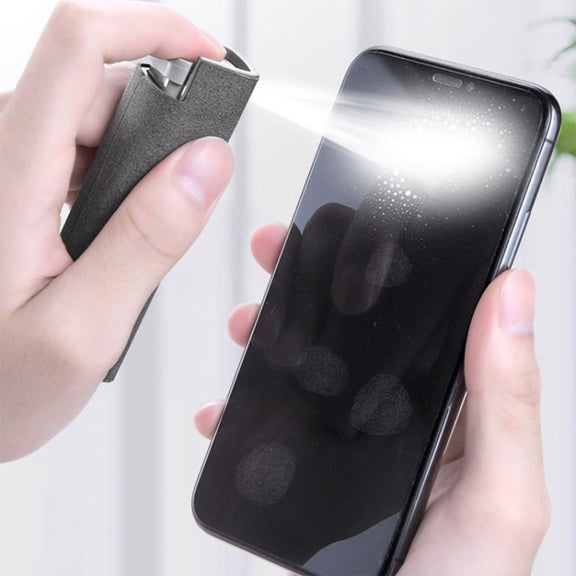 2 PCS Computer Mobile Phone Screen Cleaning Portable Spray Bottle(Space Gray (with Shell and Packaging))