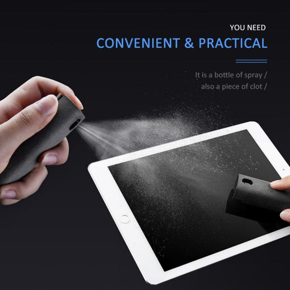 2 PCS Computer Mobile Phone Screen Cleaning Portable Spray Bottle(Space Gray (with Shell and Packaging))