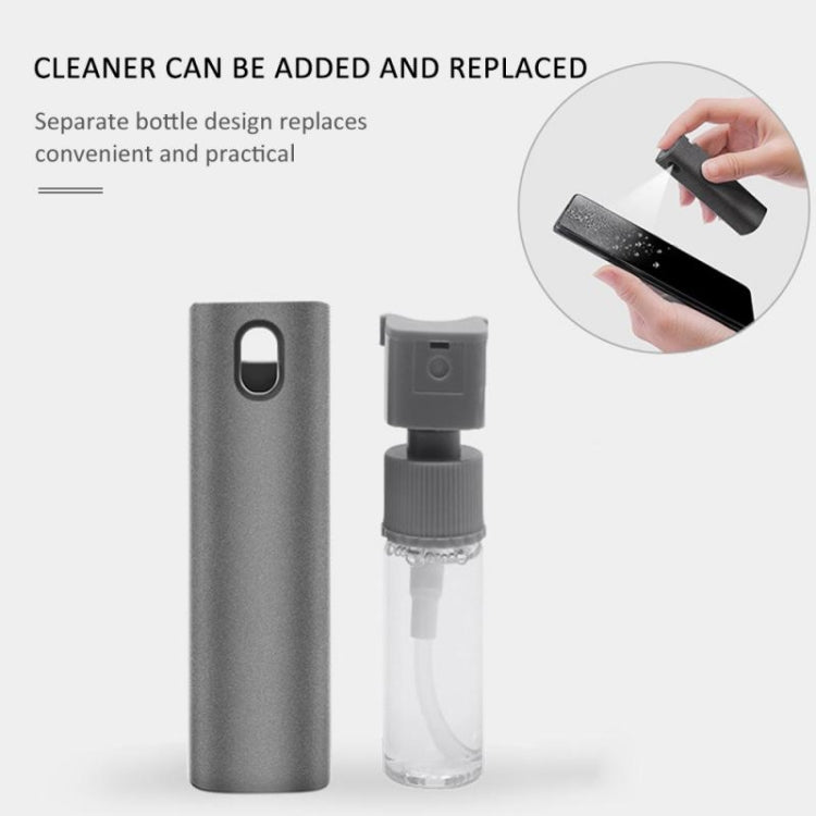 2 PCS Computer Mobile Phone Screen Cleaning Portable Spray Bottle(Space Gray (with Shell and Packaging))