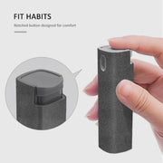 2 PCS Computer Mobile Phone Screen Cleaning Portable Spray Bottle(Space Gray (with Shell and Packaging))