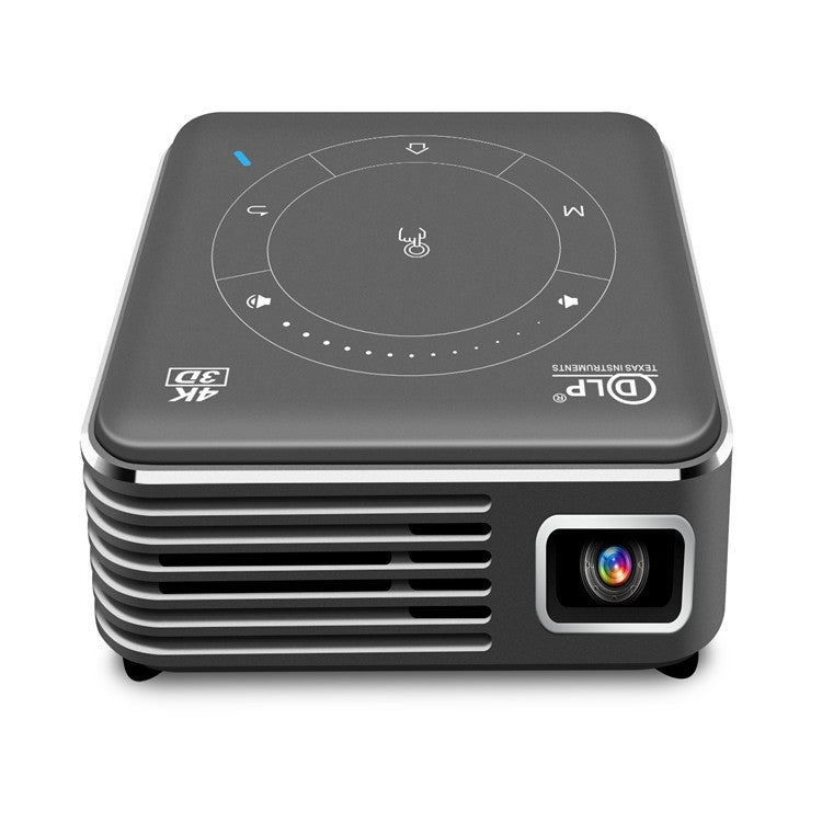 P11 854x480 DLP Mini Smart Projector With Infrared Remote Control, Android 9.0, 2GB+16GB, Support 2.4G/5G WiFi, Bluetooth, TF Card(Silver Gray) - LED Projector by PMC TechLife | Online Shopping South Africa | PMC TechLife