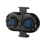 AH-102 Type-C / USB-C + USB Interface Dual Cooling And Fast Cooling Mobile Phone Radiator for 4-6.5 inch Mobile Phones, Power Cable Length: 1.5m(Black)