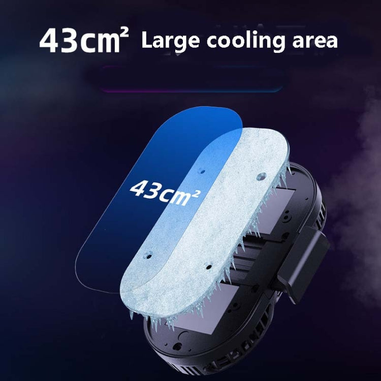 AH-102 Type-C / USB-C + USB Interface Dual Cooling And Fast Cooling Mobile Phone Radiator for 4-6.5 inch Mobile Phones, Power Cable Length: 1.5m( White)