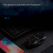 AH-102 Type-C / USB-C + USB Interface Dual Cooling And Fast Cooling Mobile Phone Radiator for 4-6.5 inch Mobile Phones, Power Cable Length: 1.5m( White)