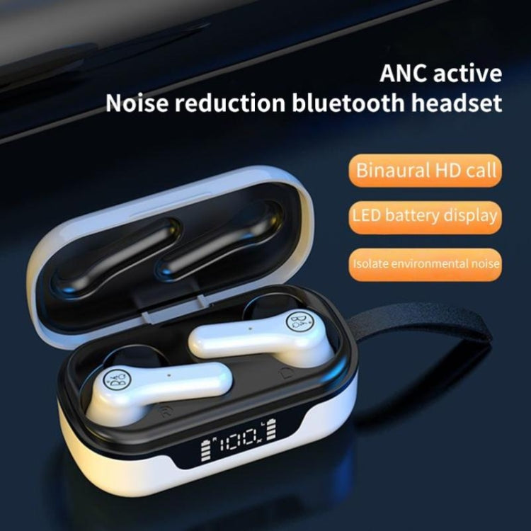 ANC PRO Touch 5.0TWS Master-slave Switch Wireless Bluetooth Headset Intelligent Noise Cancelling(White) - Bluetooth Earphone by PMC TechLife | Online Shopping South Africa | PMC TechLife