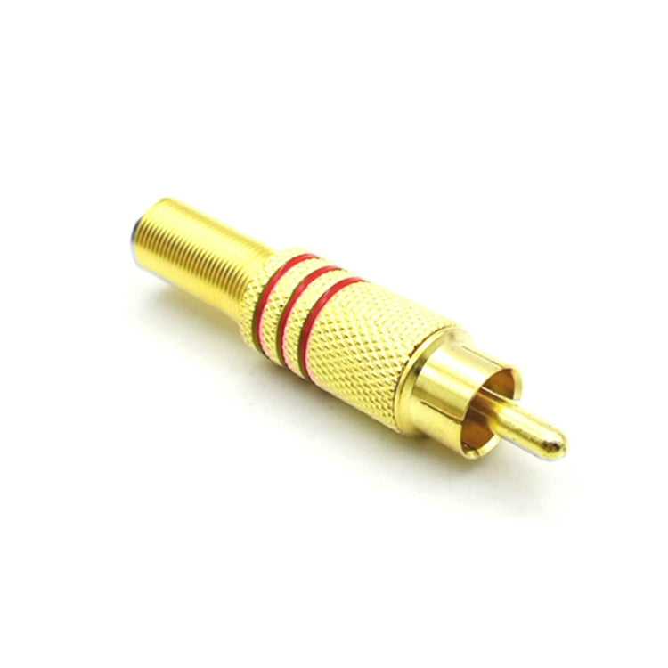 30 PCS / 15 Pairs RCA Lotus Head AV Audio and Video Plug Plum Blossom Plug Lotus Head RCA Head(Color Random Delivery) - free shipping - PMC Jewellery - Order now!
