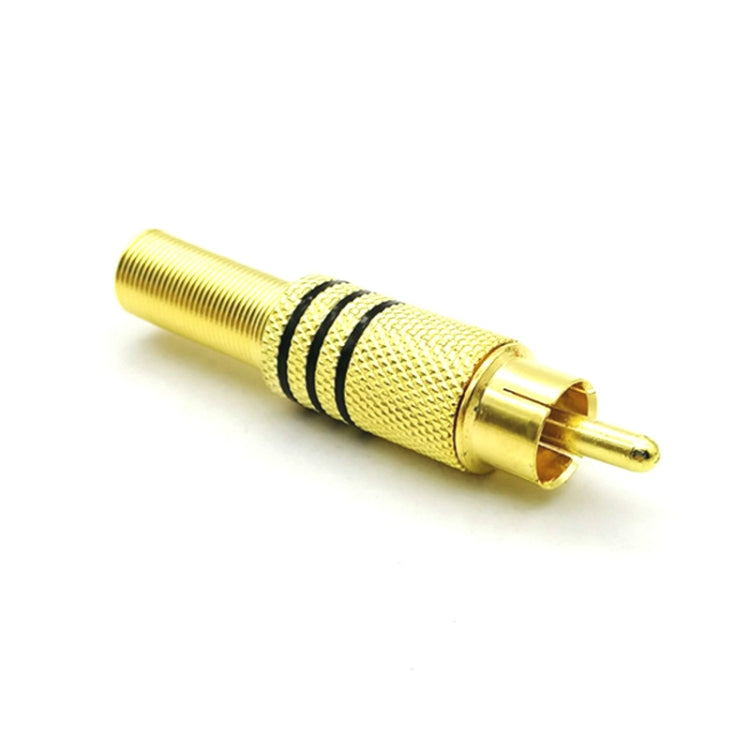 30 PCS / 15 Pairs RCA Lotus Head AV Audio and Video Plug Plum Blossom Plug Lotus Head RCA Head(Color Random Delivery) - free shipping - PMC Jewellery - Order now!