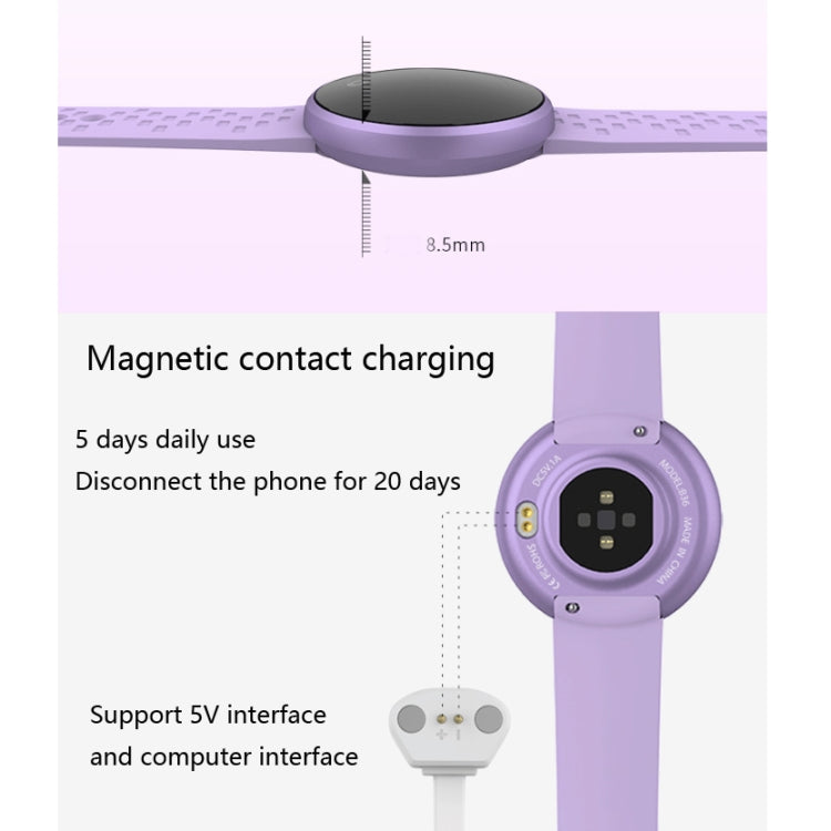 Bozlun B36 1.04 inch Color Screen Smart Bracelet, IP68 Water-resistant,Support Heart Rate Monitoring/Menstrual Period Reminder/Call Reminder(Red)