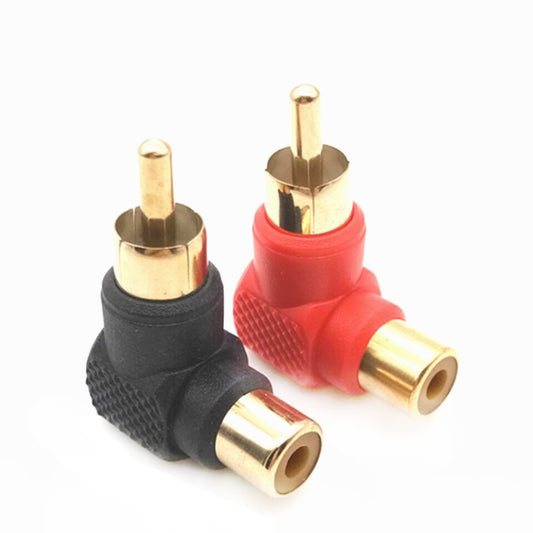20 PCS / 10 Pairs L-shaped Lotus RCA Right Angle Elbow RCA Male to Female Audio Adapter(Color Random Delivery) - RCA Adapter by PMC Jewellery | Online Shopping South Africa | PMC Jewellery | Buy Now Pay Later Mobicred