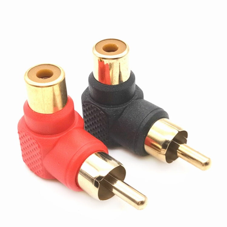 20 PCS / 10 Pairs L-shaped Lotus RCA Right Angle Elbow RCA Male to Female Audio Adapter(Color Random Delivery) - RCA Adapter by PMC Jewellery | Online Shopping South Africa | PMC Jewellery | Buy Now Pay Later Mobicred