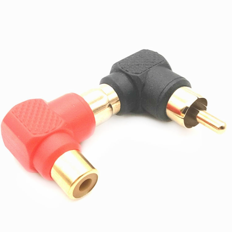 20 PCS / 10 Pairs L-shaped Lotus RCA Right Angle Elbow RCA Male to Female Audio Adapter(Color Random Delivery) - RCA Adapter by PMC Jewellery | Online Shopping South Africa | PMC Jewellery | Buy Now Pay Later Mobicred