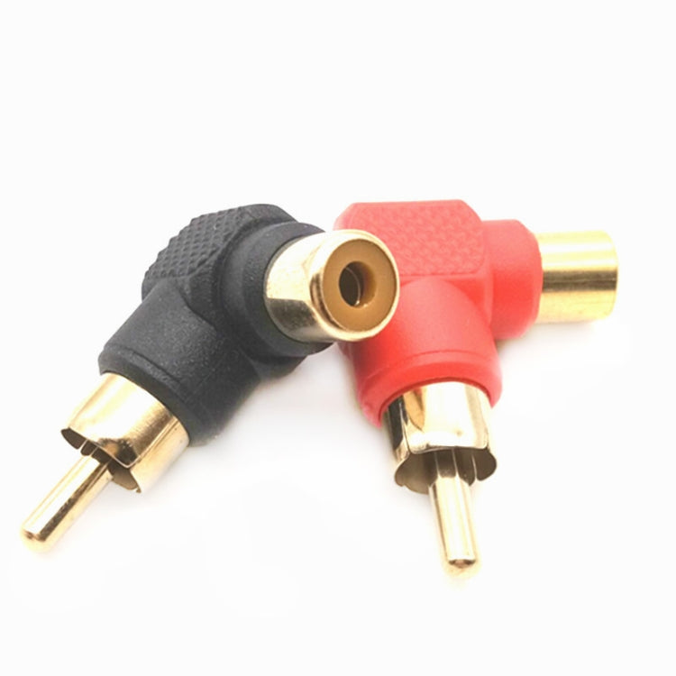 20 PCS / 10 Pairs L-shaped Lotus RCA Right Angle Elbow RCA Male to Female Audio Adapter(Color Random Delivery) - RCA Adapter by PMC Jewellery | Online Shopping South Africa | PMC Jewellery | Buy Now Pay Later Mobicred