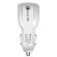 2 PCS QC3.0+3.1A Car Charger Dual USB 6A Halo Wine Bottle Fast Charge Car Charger(Classic White) - Car Charger by PMC TechLife | Online Shopping South Africa | PMC TechLife
