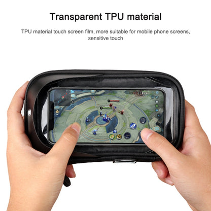 Mountain Bike Card Holder Touch Screen Mobile Phone Holder Motorcycle Electric Vehicle Waterproof Navigation Bracket Shade Mobile Phone Holder, Style:Handlebars(Black) - free shipping - PMC Jewellery - Order now!