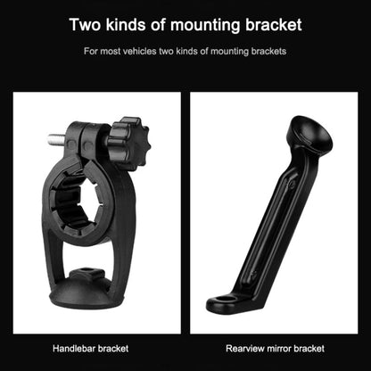 Mountain Bike Card Holder Touch Screen Mobile Phone Holder Motorcycle Electric Vehicle Waterproof Navigation Bracket Shade Mobile Phone Holder, Style:Handlebars(Black) - free shipping - PMC Jewellery - Order now!