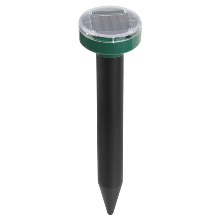 Solar Mouse Repeller Ultrasonic LED Manor Farm Rice Field Mouse Repeller Snake Repeller(Round)