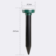 Solar Mouse Repeller Ultrasonic LED Manor Farm Rice Field Mouse Repeller Snake Repeller(Round)
