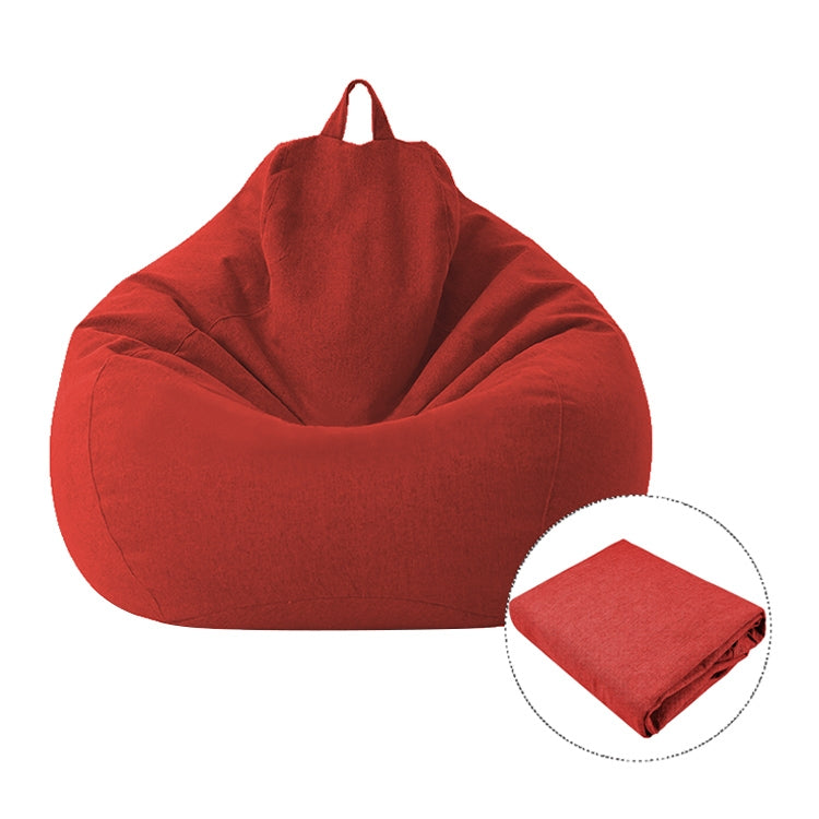Lazy Sofa Bean Bag Chair Fabric Cover, Size: 80x90cm(Red) - Sofa Covers & Chair Covers by PMC TechLife | Online Shopping South Africa | PMC TechLife | Buy Now Pay Later Mobicred