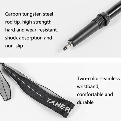 TANERDD TR-D0001 Trekking Poles Aluminum Alloy Folding Outdoor Handrails Trekking Walking Sticks(Short Model (Black)) - Folding Crutch by PMC Jewellery | Online Shopping South Africa | PMC Jewellery | Buy Now Pay Later Mobicred