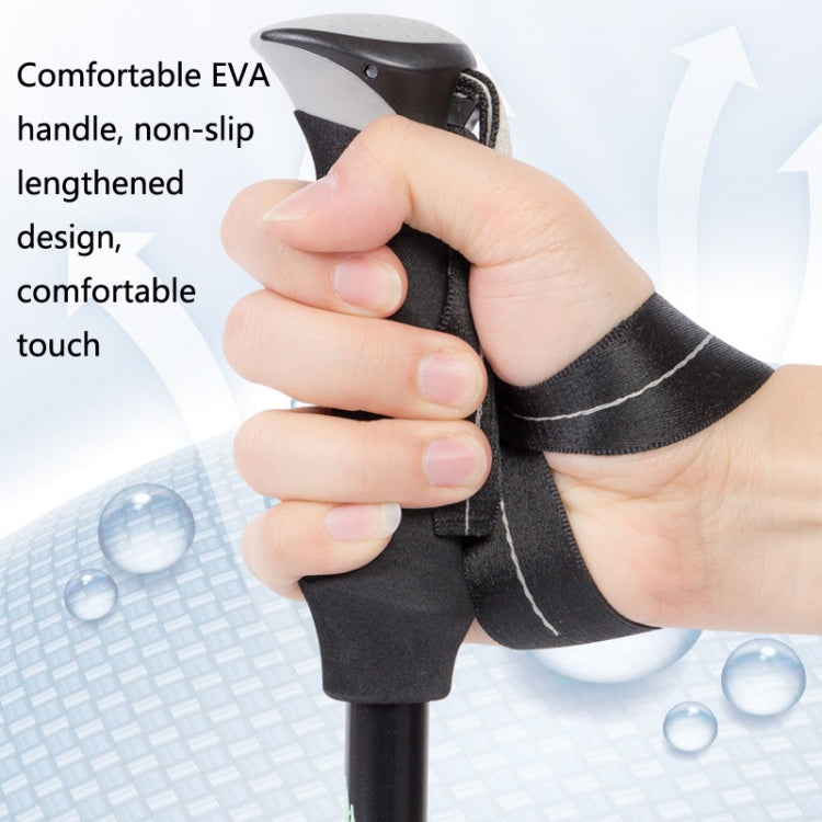 TANERDD TR-D0001 Trekking Poles Aluminum Alloy Folding Outdoor Handrails Trekking Walking Sticks(Short Model (Black)) - Folding Crutch by PMC Jewellery | Online Shopping South Africa | PMC Jewellery | Buy Now Pay Later Mobicred