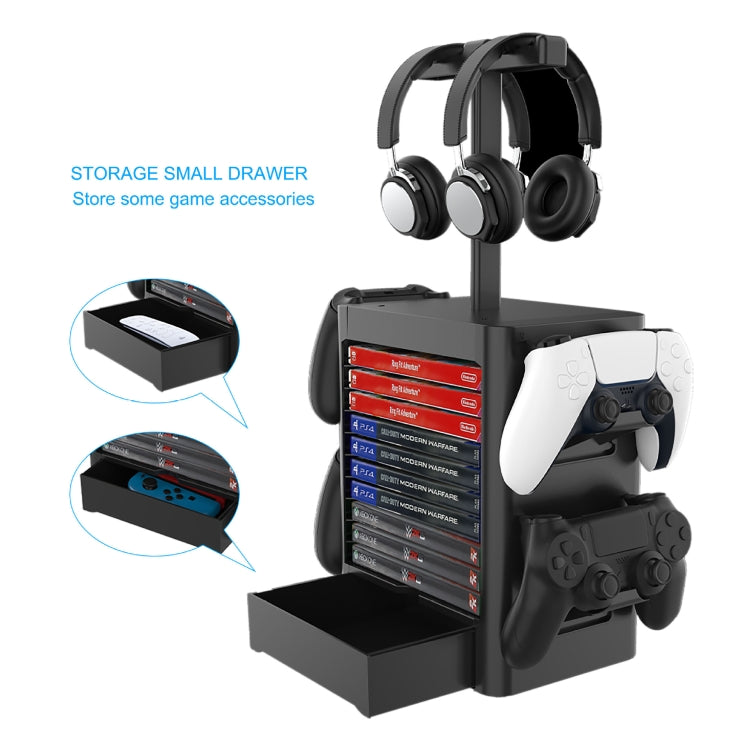 Game Disc Storage Rack Headphone Storage Rack For PS5 / Xsx - Holder by PMC TechLife | Online Shopping South Africa | PMC TechLife