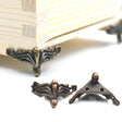 10 PCS Antique Bronze Jewelry Gift Box Wood Case Decorative Feet Leg Corner Protector - Crash Pads by PMC TechLife | Online Shopping South Africa | PMC TechLife | Buy Now Pay Later Mobicred