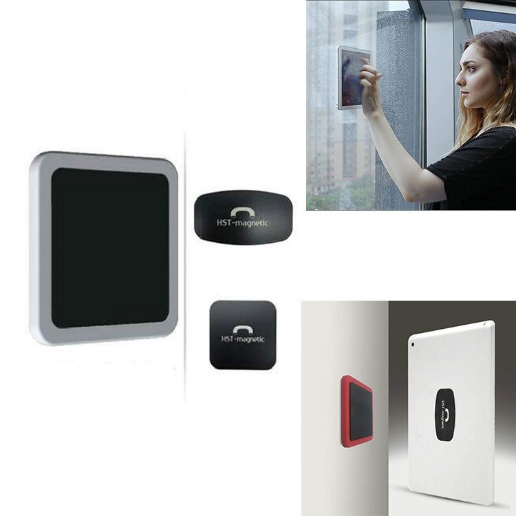 Wall-mounted iPad Magnetic Adsorption Universal Sticker Mobile Phone Wall Bracket(White B) - Hand-Sticking Bracket by PMC TechLife | Online Shopping South Africa | PMC TechLife