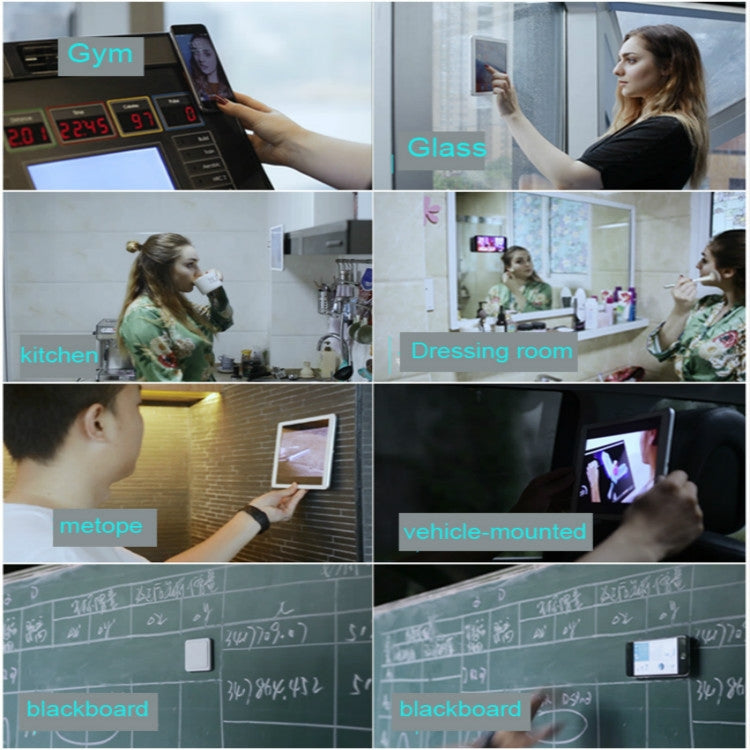 Wall-mounted iPad Magnetic Adsorption Universal Sticker Mobile Phone Wall Bracket(White B) - Hand-Sticking Bracket by PMC TechLife | Online Shopping South Africa | PMC TechLife