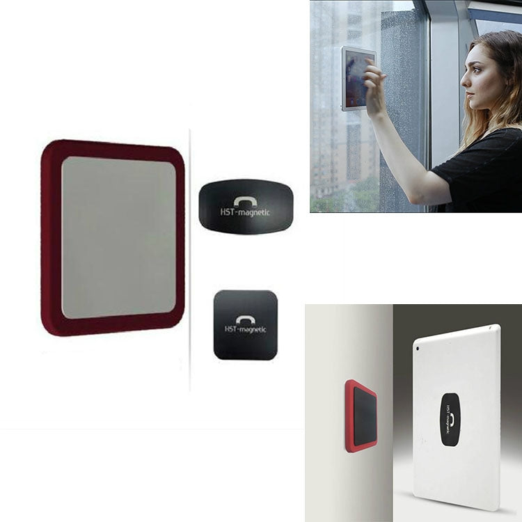 Wall-mounted iPad Magnetic Adsorption Universal Sticker Mobile Phone Wall Bracket(Red A) - free shipping - PMC TechLife - Order now!