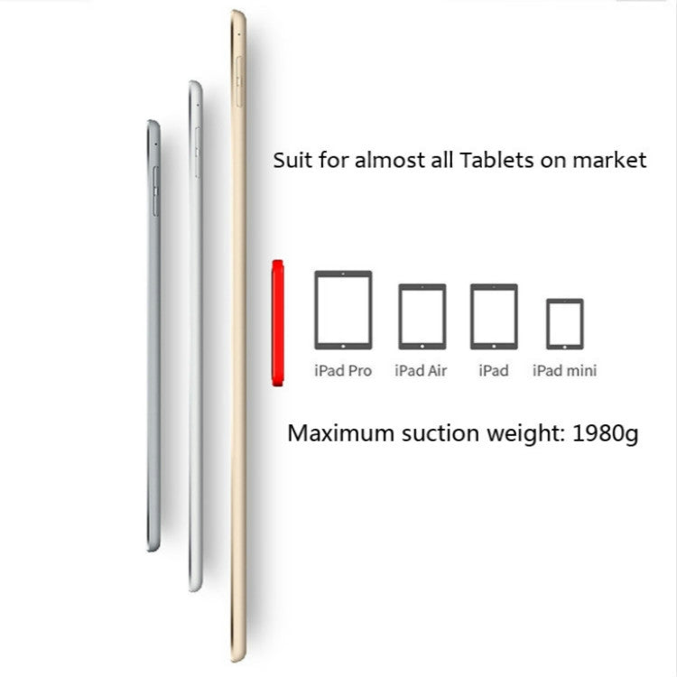 Wall-mounted iPad Magnetic Adsorption Universal Sticker Mobile Phone Wall Bracket(Black A)