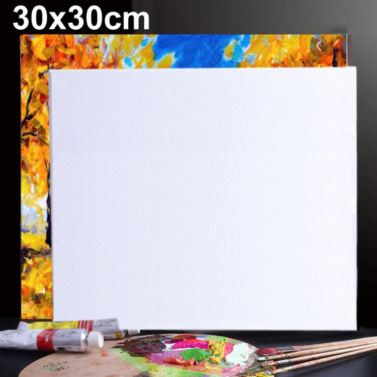 Oil Acrylic Paint White Blank Square Artist Canvas Wooden Board Frame, 30x30cm - free shipping - PMC TechLife - Order now!